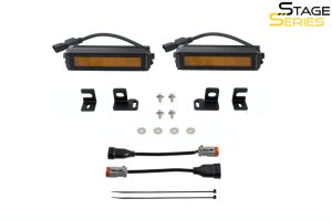 Toyota Tacoma Fog Light Kit - Diode Dynamics - SS6 Stage Series 6 Light Bars - Amber - `24-`27
